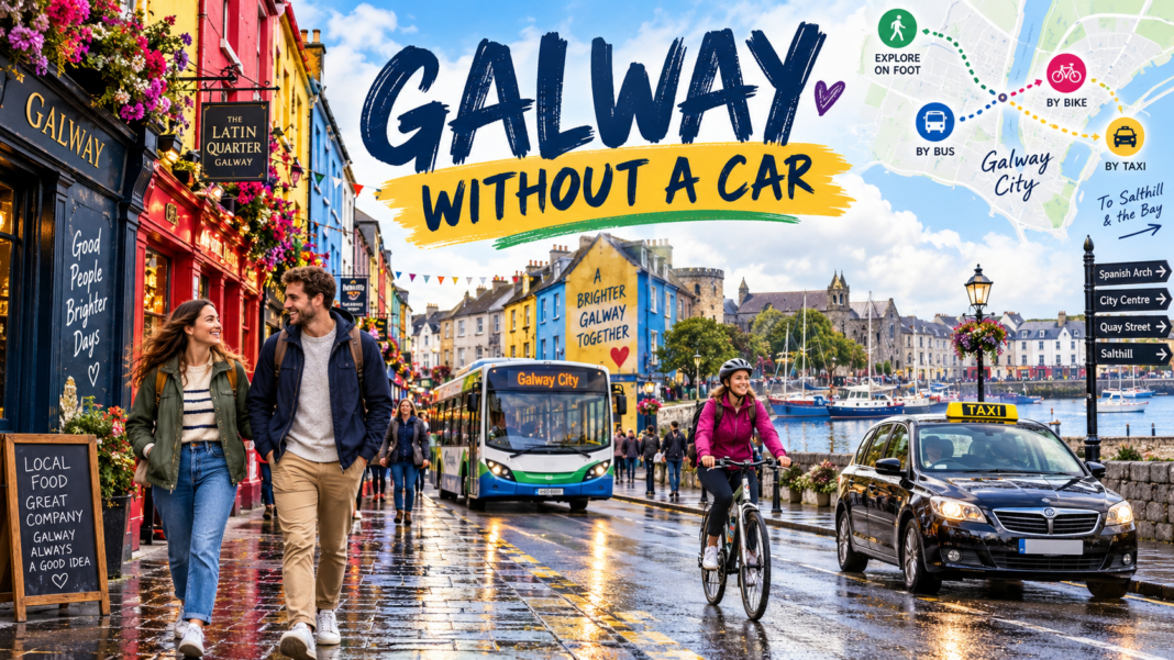 How to Get Around Galway City Without a Car Travelling around Galway City on foot, by bus, bicycle and taxi