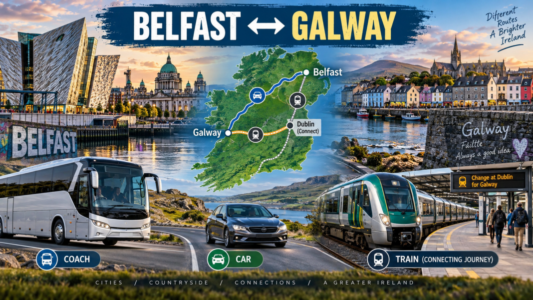 Belfast to Galway: Best Travel Routes Belfast to Galway travel by coach, car and connecting train