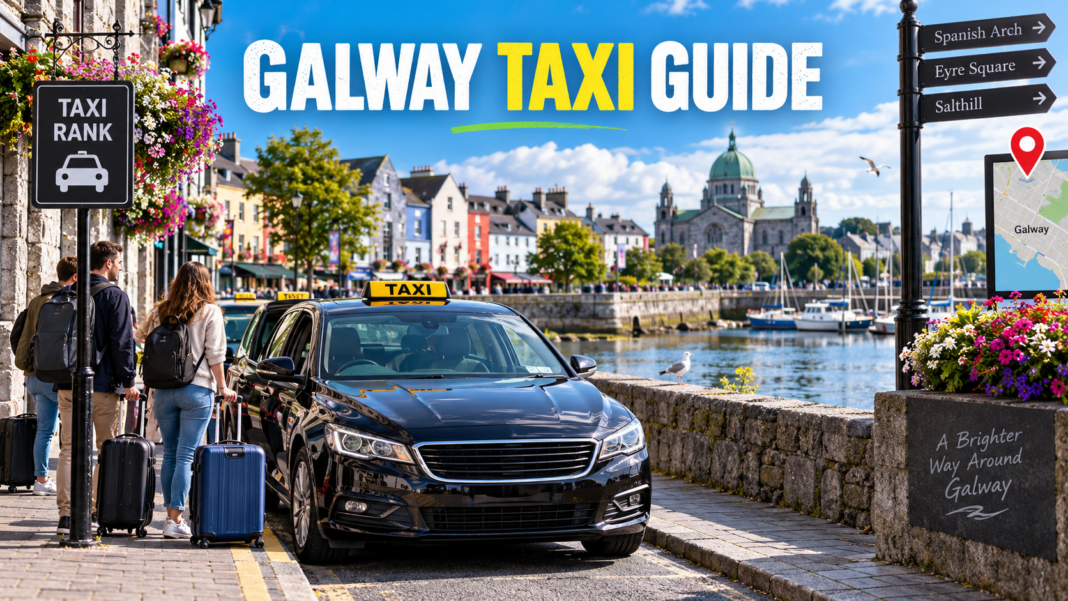 Galway Taxi Guide: Fares, Booking and Safety Licensed taxi waiting for visitors in Galway city centre
