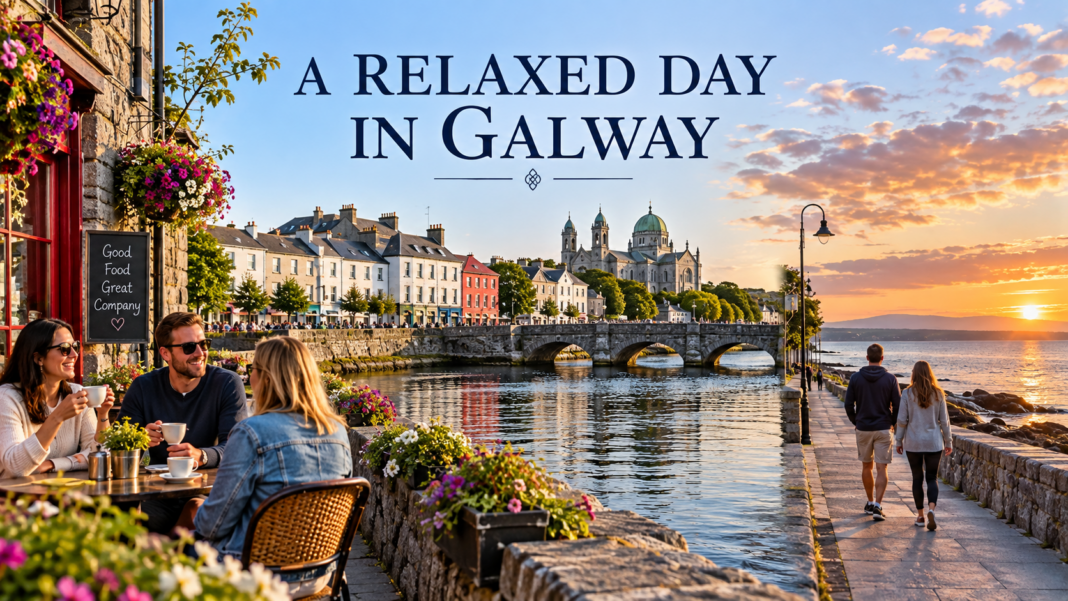 A Relaxed Day in Galway: Easy-Pace Itinerary Relaxed day in Galway with café, riverfront and colourful city views