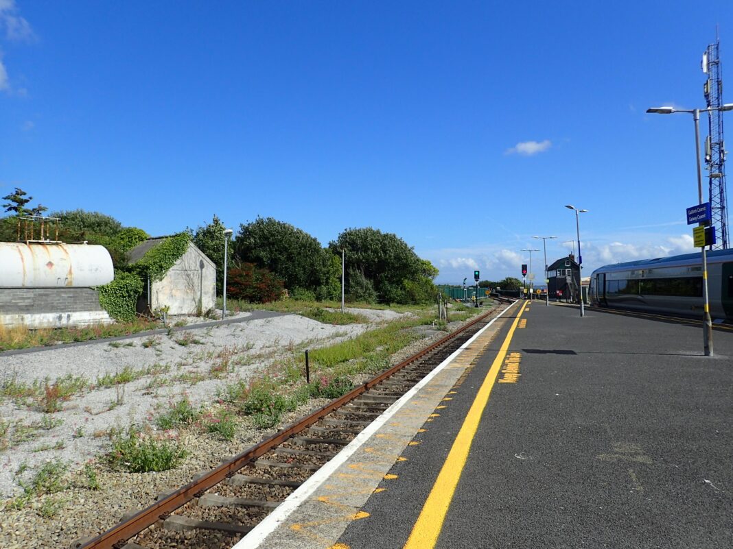 Train at Galway Ceannt Station near Eyre Square