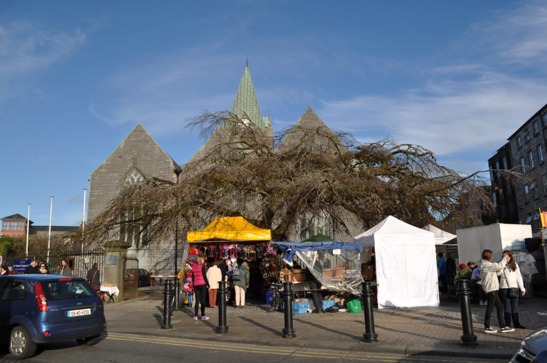 Two Days in Galway: The Perfect Weekend Itinerary Galway Market beside St Nicholas' Church