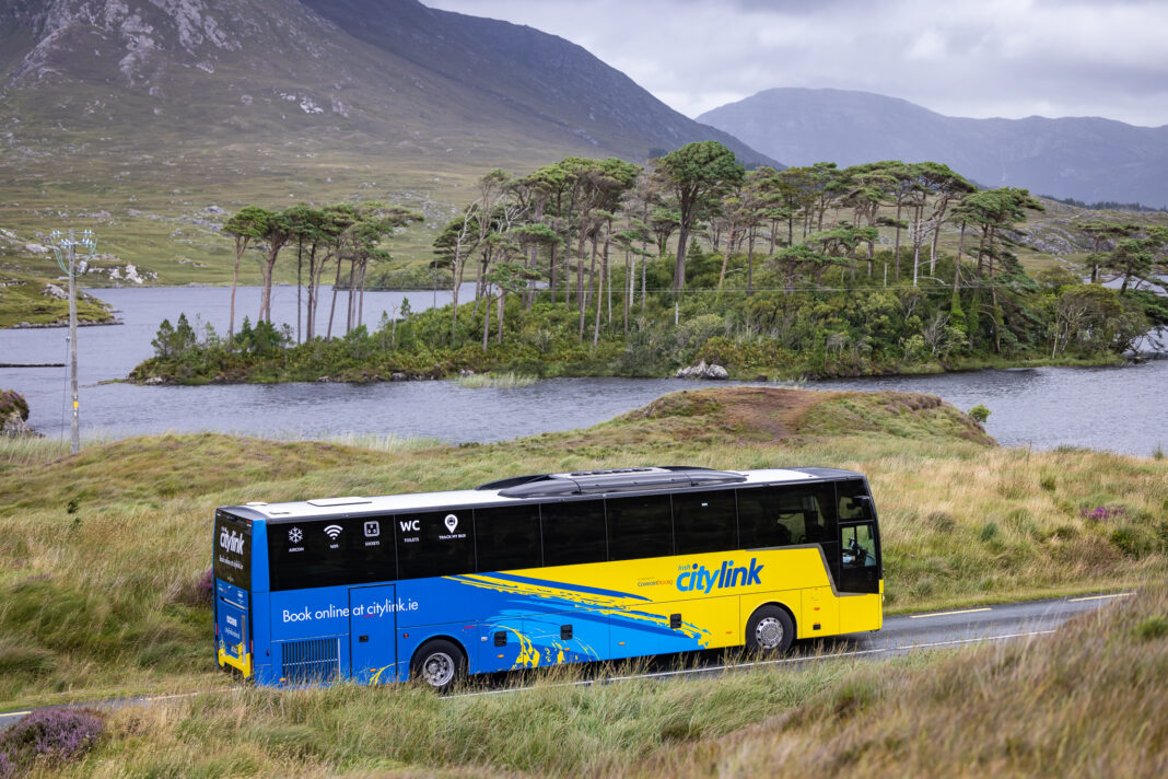 Connemara Without a Car from Galway: Bus, Coach & Day-Trip Options Irish Citylink coach travelling in Connemara