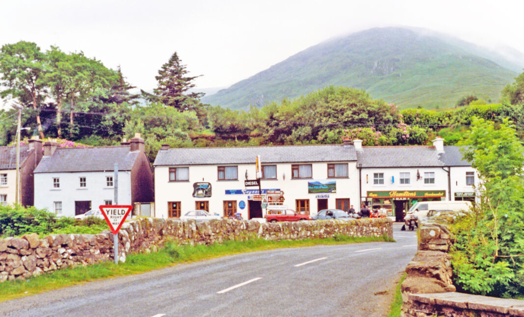 Leenane village in Connemara