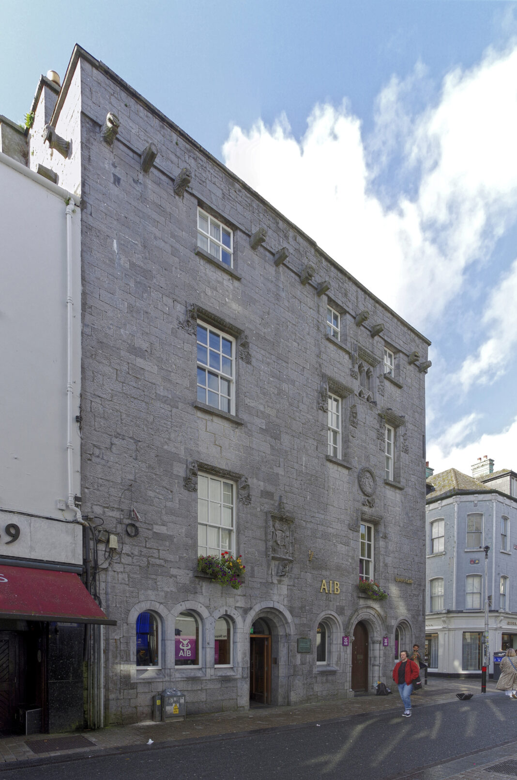 Galway Dark History Tours: A Different Walk Through the Old City The carved stone facade of Lynch’s Castle on Shop Street in Galway